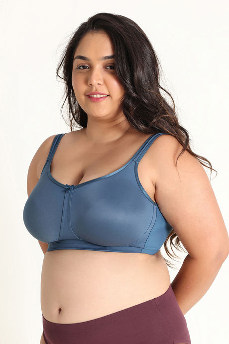 Zivame True Curv Single Layered Non Wired Full Coverage Super Support Bra - Real Teal — image 3